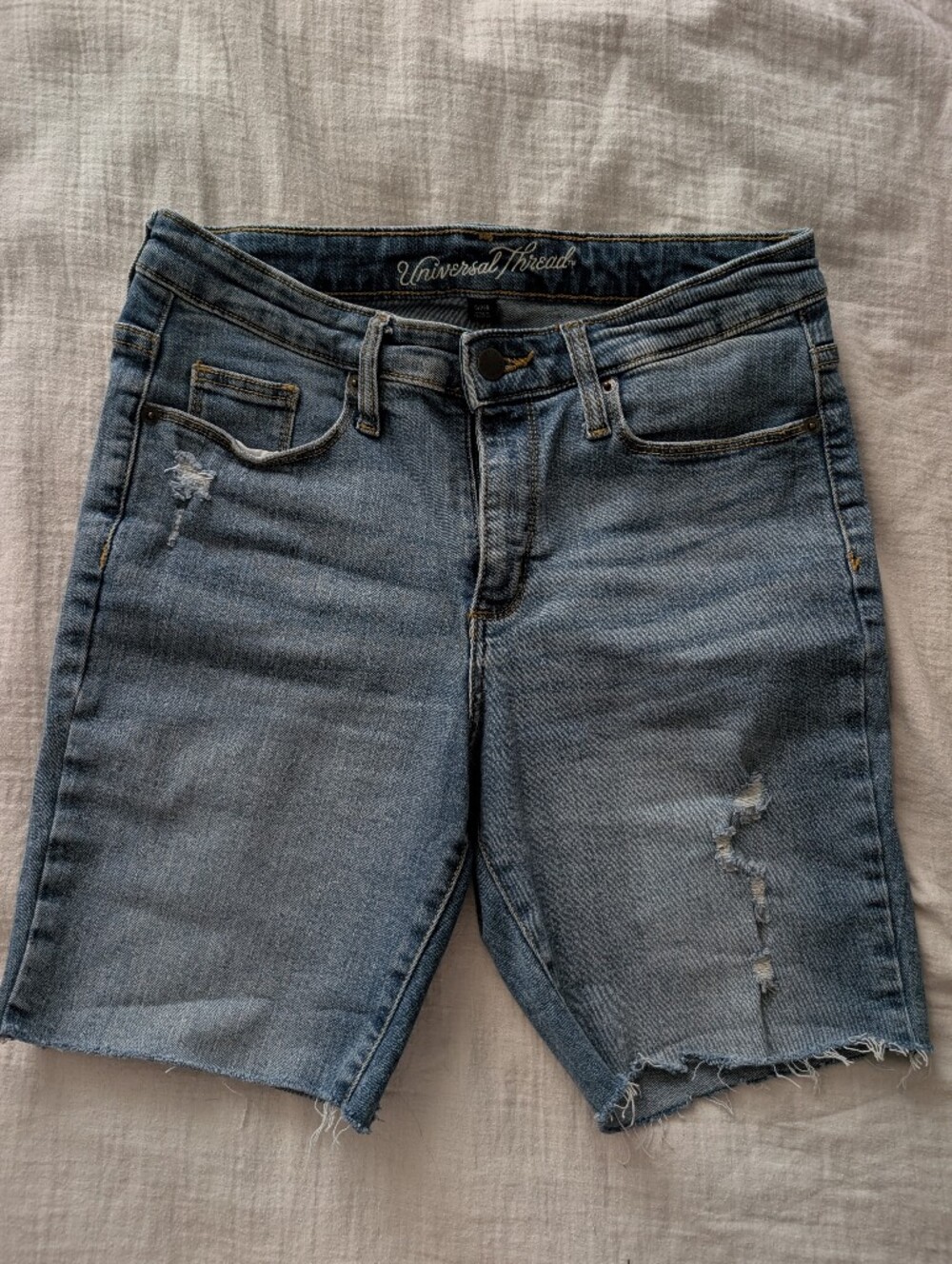 Universal Thread Light Blue Distressed Jean Shorts
